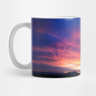 Blue sky fire Mug